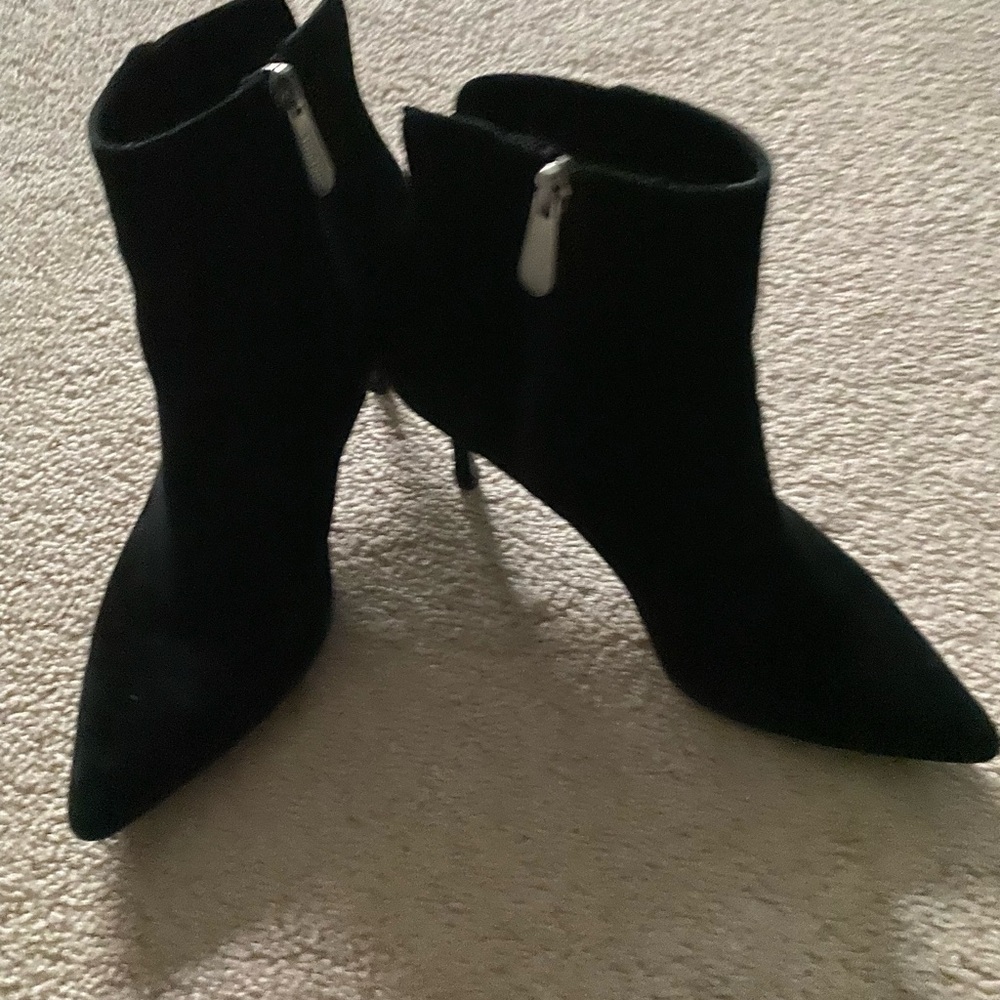 Charles David Admire black suede booties 6.5